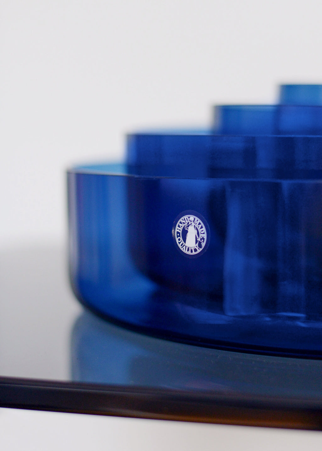 Set of 4 IKEA by Anne Nilsson ‘Stockholm’ Cobalt Blue Glass Graduated Bowls