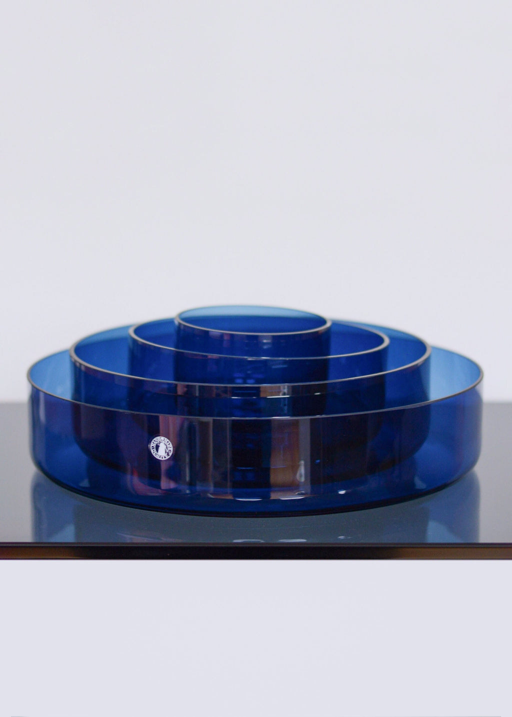 Set of 4 IKEA by Anne Nilsson ‘Stockholm’ Cobalt Blue Glass Graduated Bowls