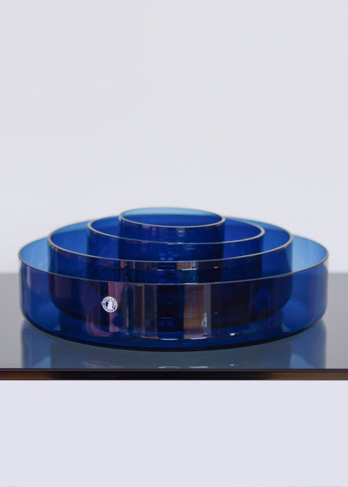 Set of 4 IKEA by Anne Nilsson ‘Stockholm’ Cobalt Blue Glass Graduated Bowls
