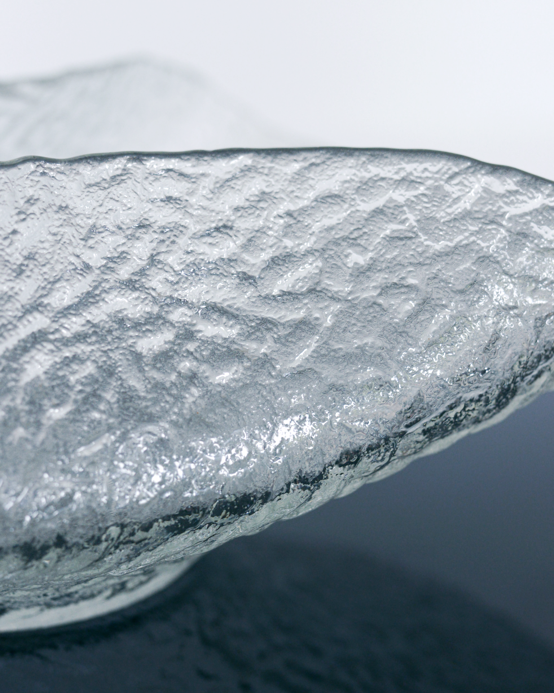 1970s Pukeberg Glass Centrepiece Bowl Designed by Uno Westerberg