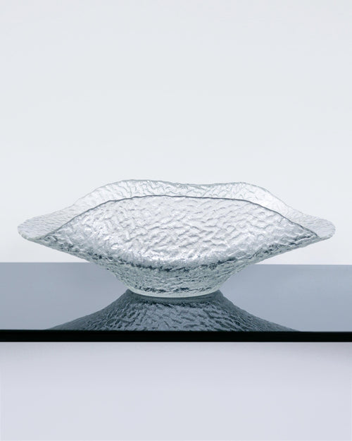 1970s Pukeberg Glass Centrepiece Bowl Designed by Uno Westerberg