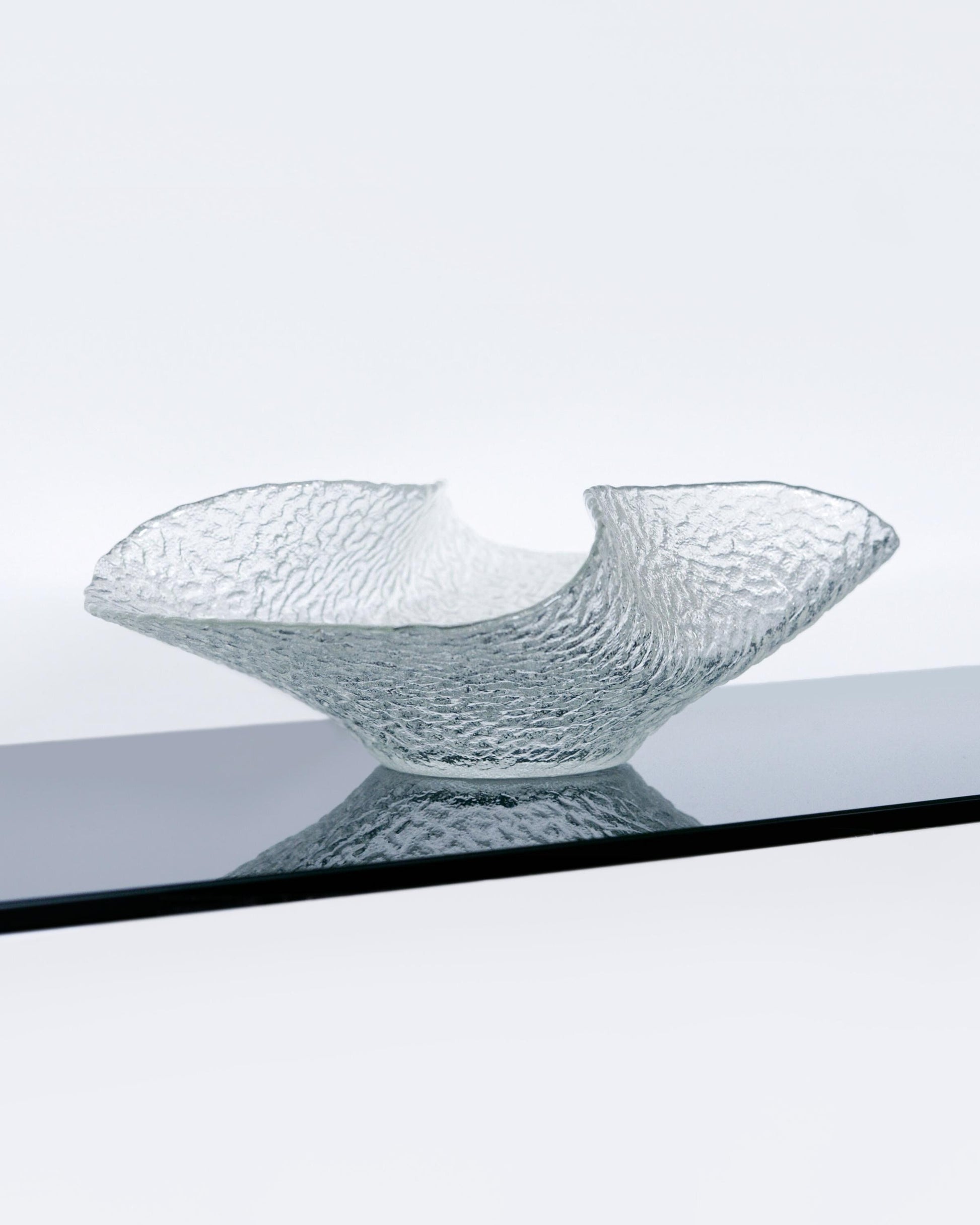 1970s Pukeberg Glass Centrepiece Bowl Designed by Uno Westerberg