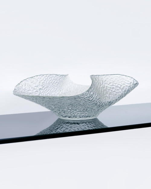 1970s Pukeberg Glass Centrepiece Bowl Designed by Uno Westerberg